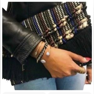 Stella and dot fringe Taj Clutch Purse black/multicolored Boho LL